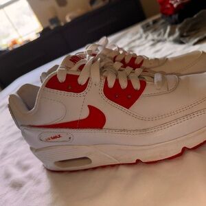 Air max 90 white University Red